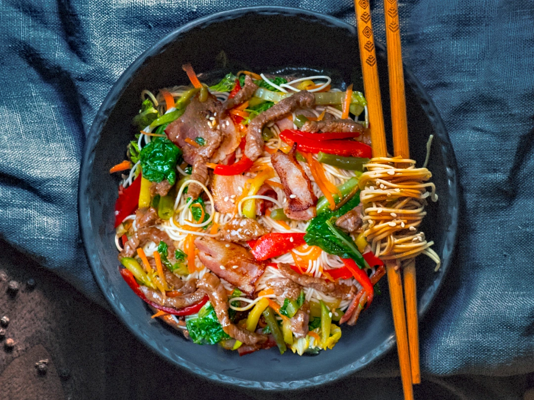 №1 с беконом и говядиной