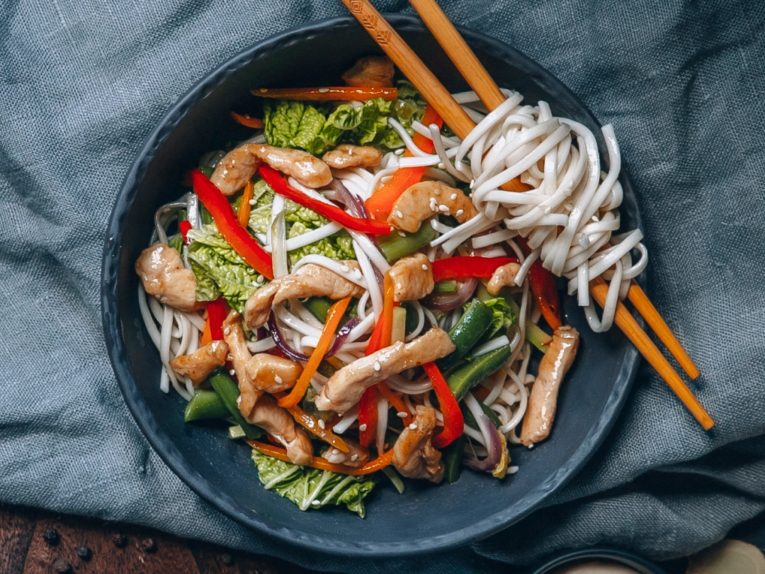 №4 Лапша "Удон" с курицей