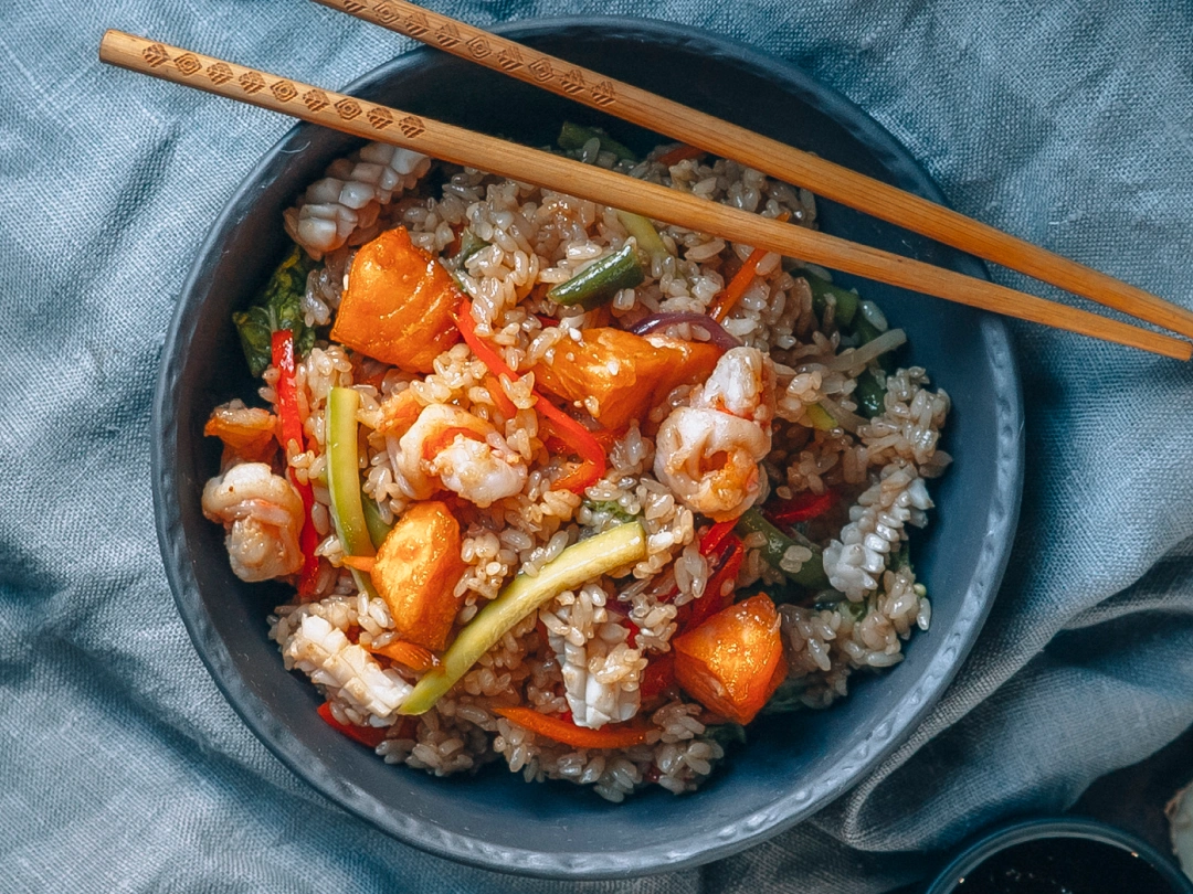 №8 Рис с морепродуктами