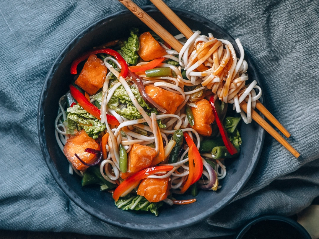 №10 Лапша "Удон" с лососем